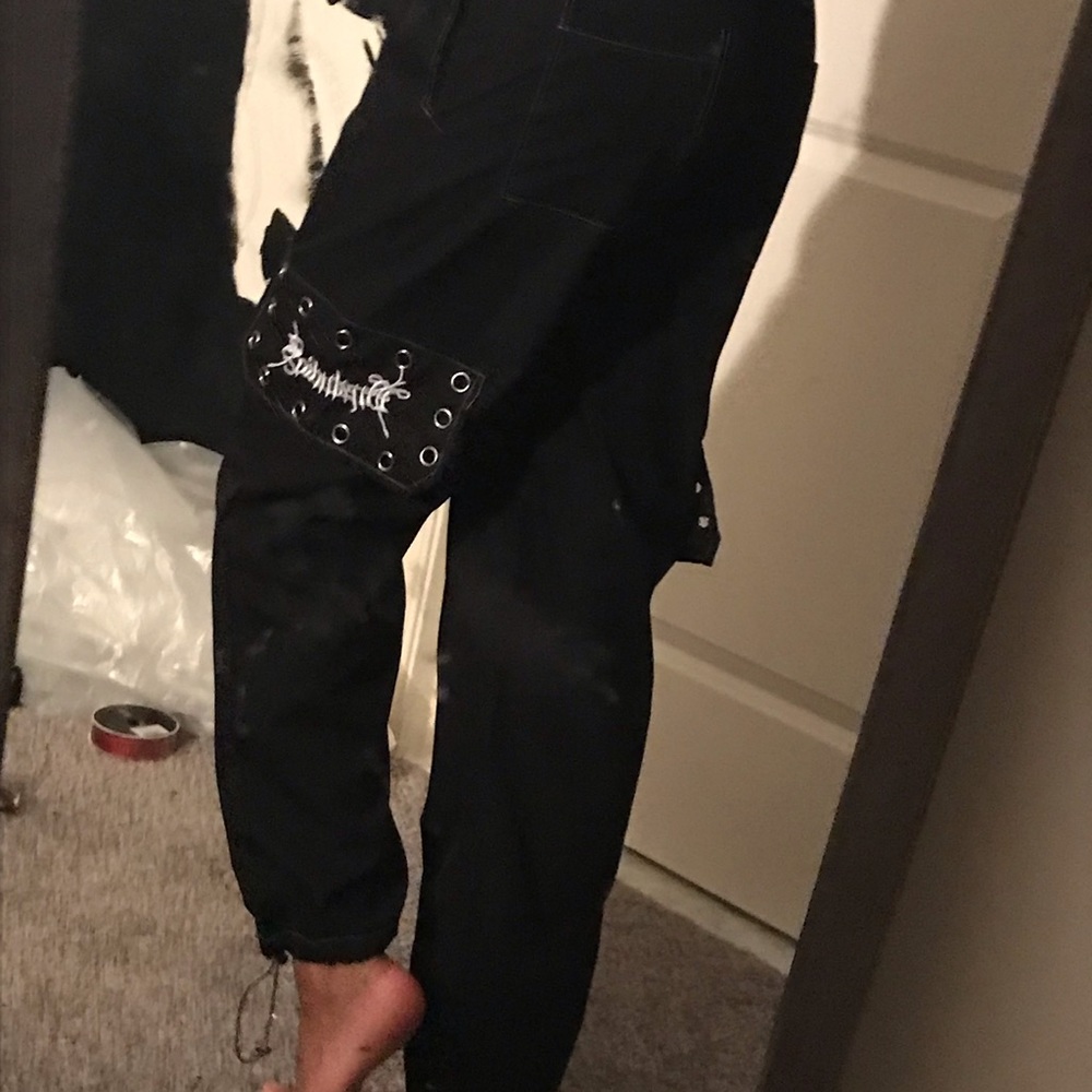 Edgy street wear/athletic pants